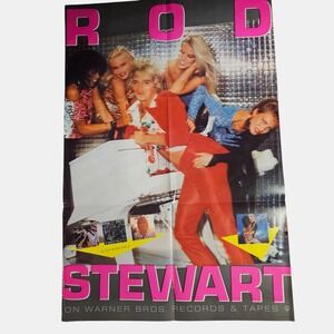 Rod Stewart Blondes Have More Fun Vintage 1978 Promo‎ Poster 23x35 Warner Bros.